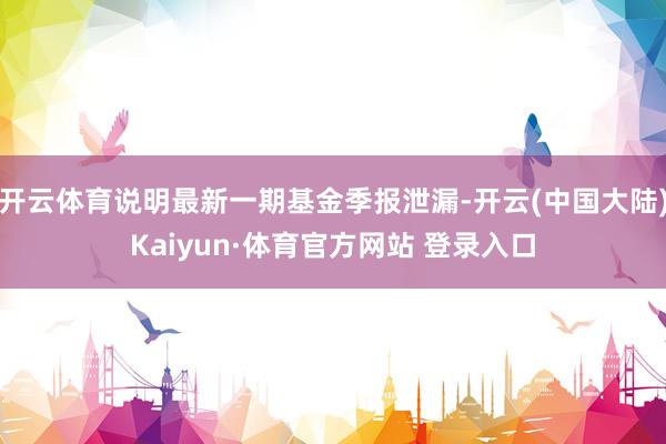 开云体育说明最新一期基金季报泄漏-开云(中国大陆)Kaiyun·体育官方网站 登录入口